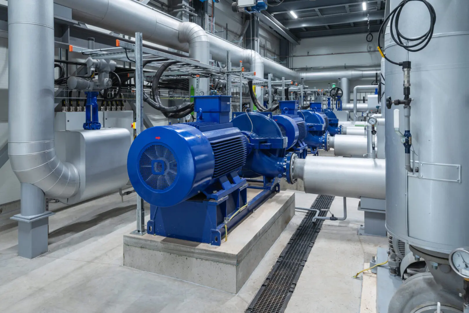 Water pumps in a large power plant